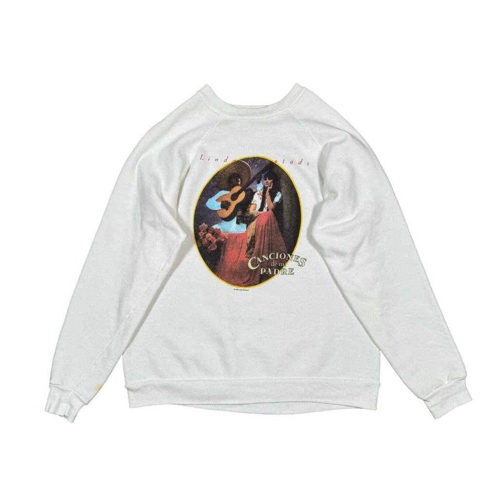 Vintage 1988 Linda Ronstadt Canciones De Mi‎ Padre Sweatshirt Vtg 80s